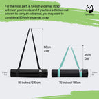 Slim Panda Yoga Mat Straps For Carrying, Adjustable Yoga Mat Carrier, Yoga Mat Sling(Yoga Mat Not Included) (Laker Blue)