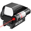 Hiram 1x22x33 Holographic Reflex Scope Sight with 4 Reticles Red and Green Dot with Red Laser