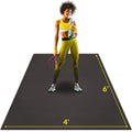 Activegear Large Exercise Mat For Home Workout | Workout Gym Flooring For Home Gym | Rubber Workout Mat - 6 X 4 Ft Black