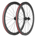 SUPERTEAM Carbon Wheelset 700C Tubeless Gravel Wheelset Disc Braking 45TU-28 (Rim Depth 45MM, Center Lock Thru AXLE 12 * 100-12 