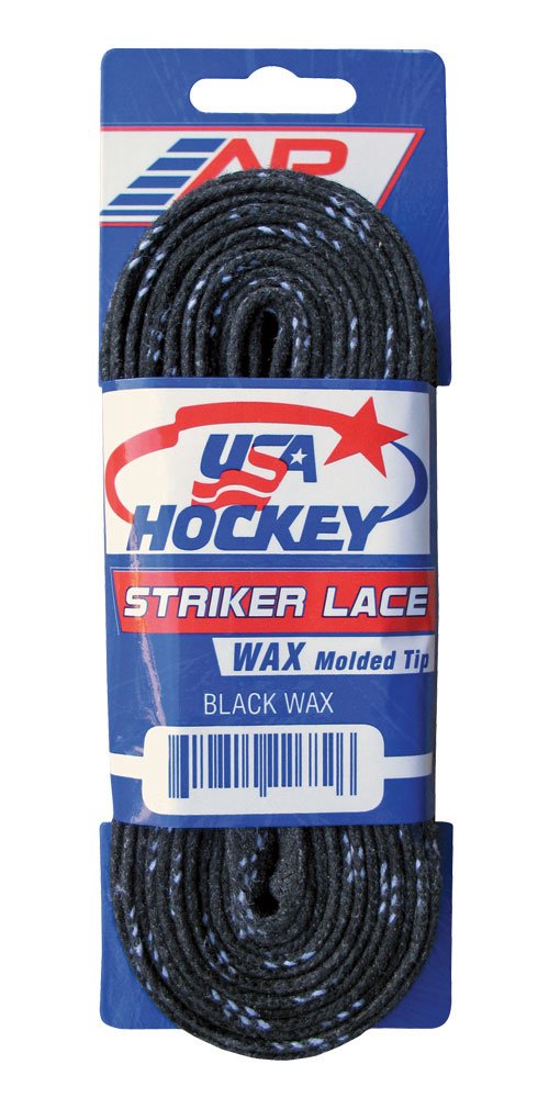 A&R Sports Usa Waxed Hockey Laces, 96-Inch, Black