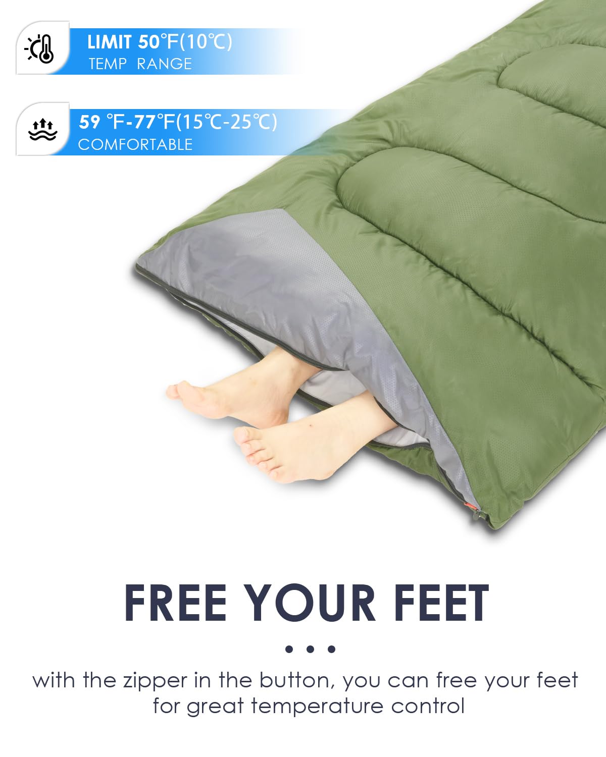 Sleeping Bags For Adults Backpacking Lightweight Waterproof- Cold Weather Sleeping Bag For Girls Boys Mens For Warm Camping Hiki