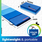 Flybar Antsy Pants Tumbling Mat - Gymnastics Mat, Easy To Clean Gym Mat, Sturdy, Foldable Tumbling Mat For Kids, Padded, Lightwe