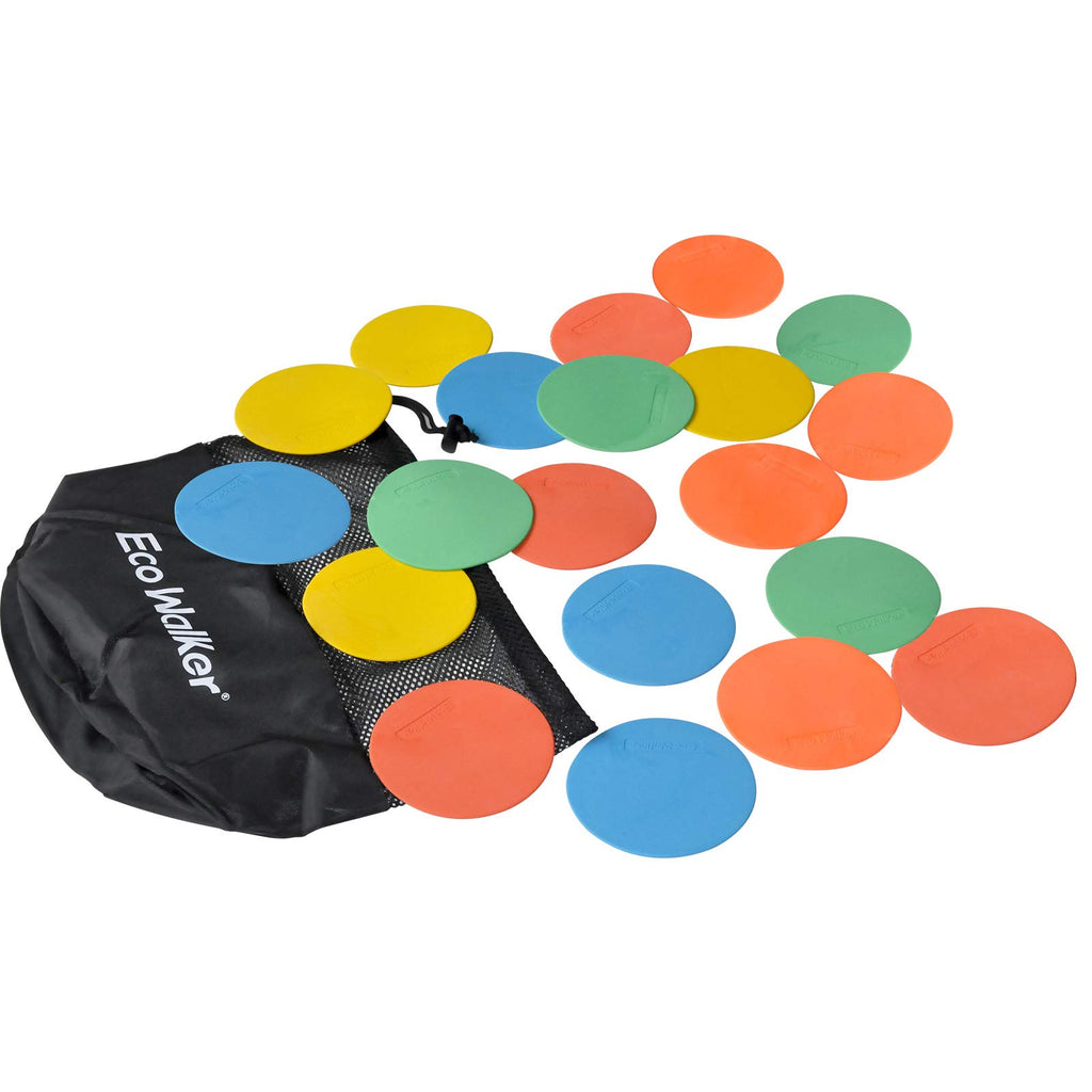 Eco Walker 4Inch Mini Floor Spot Markers For Classroom Preschool And Kindergarten (Set Of 20Pcs) (Orange)