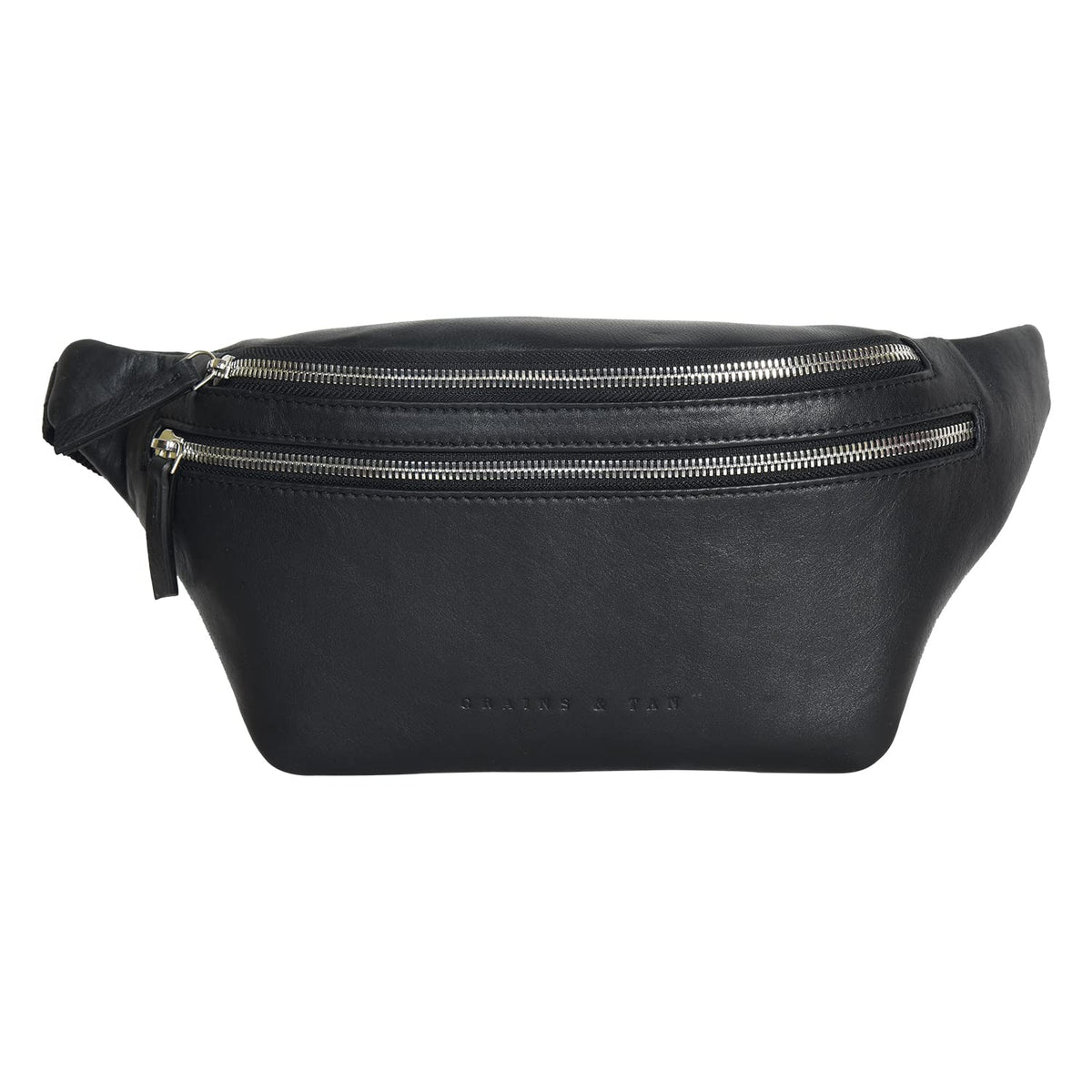 Grains & Tan Large Genuine Leather Unisex Waist Pack Fanny Pack Waist Bag Hip Bag Travel Pouch With Multiple Pockets And Metal Z