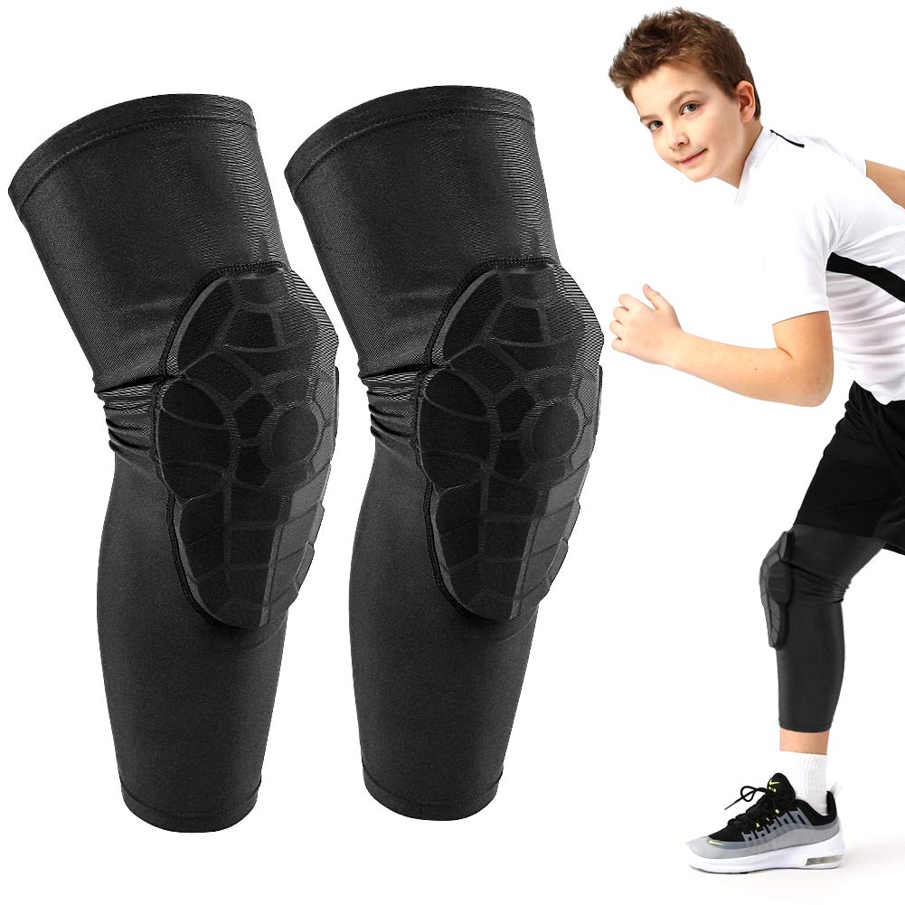 Knee Pads For Kids/Youth (Ages 5-15) - Shield Kneepads For Sports - Ideal Kneepad For Basketball, Baseball, Football, Wrestling,