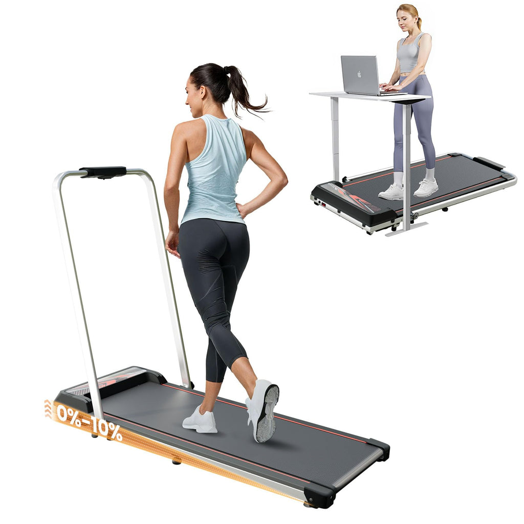 Sevobal Foldable Walking Pad Treadmill, Portable Under Desk Walking Pad With Incline Large Screen, Remote Control And App, Small