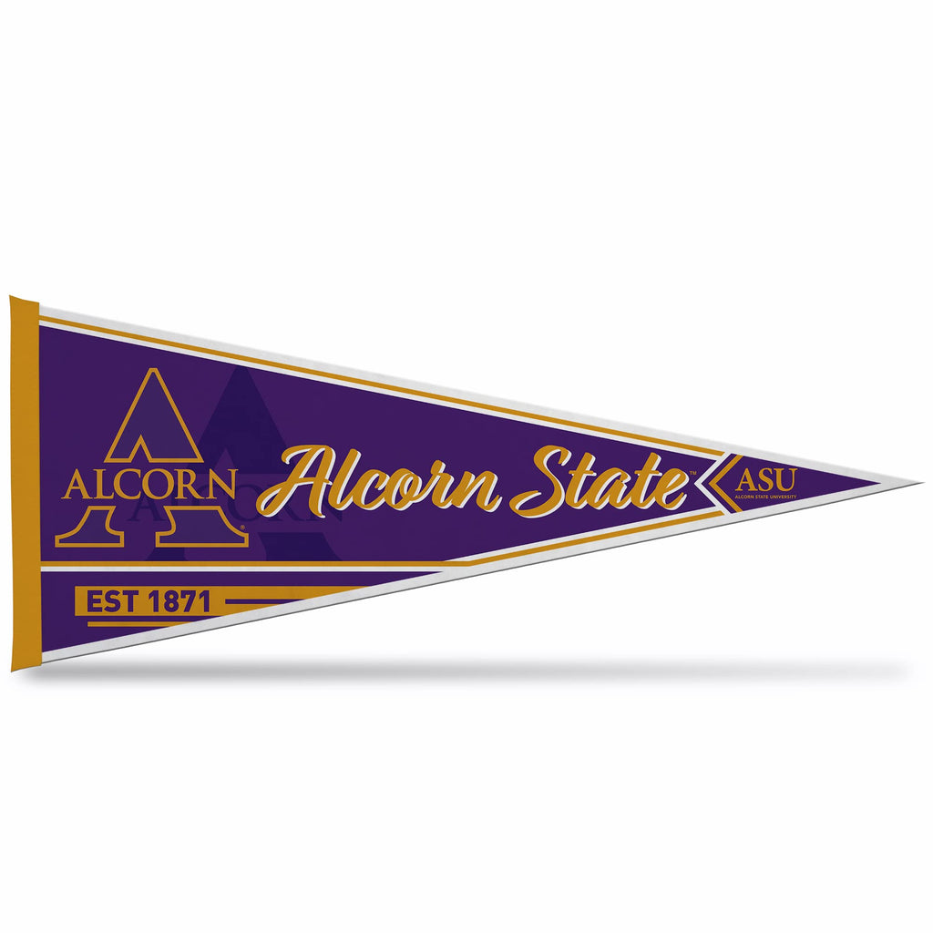 Rico Industries Ncaa Alcorn State Braves Classic 12'' X 30'' Felt Wall D  Cor Pennant - Great For Home/Bed Room/Man Cave D  Cor