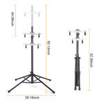 Kong Ming Car Bike Rack Garage Storage - 2 Bicycle Vertical Hanger Parking Rack Gravity Floor Storage Stand - Fully Adjustable G