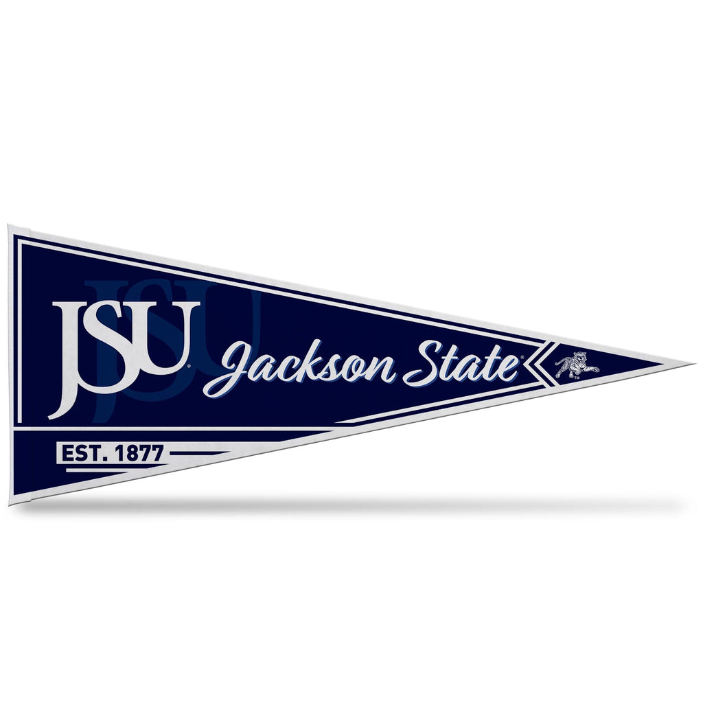 Rico Industries Ncaa Jackson State Tigers - Jsu Classic 12'' X 30'' Felt Wall D  Cor Pennant - Great For Home/Bed Room/Man Cave