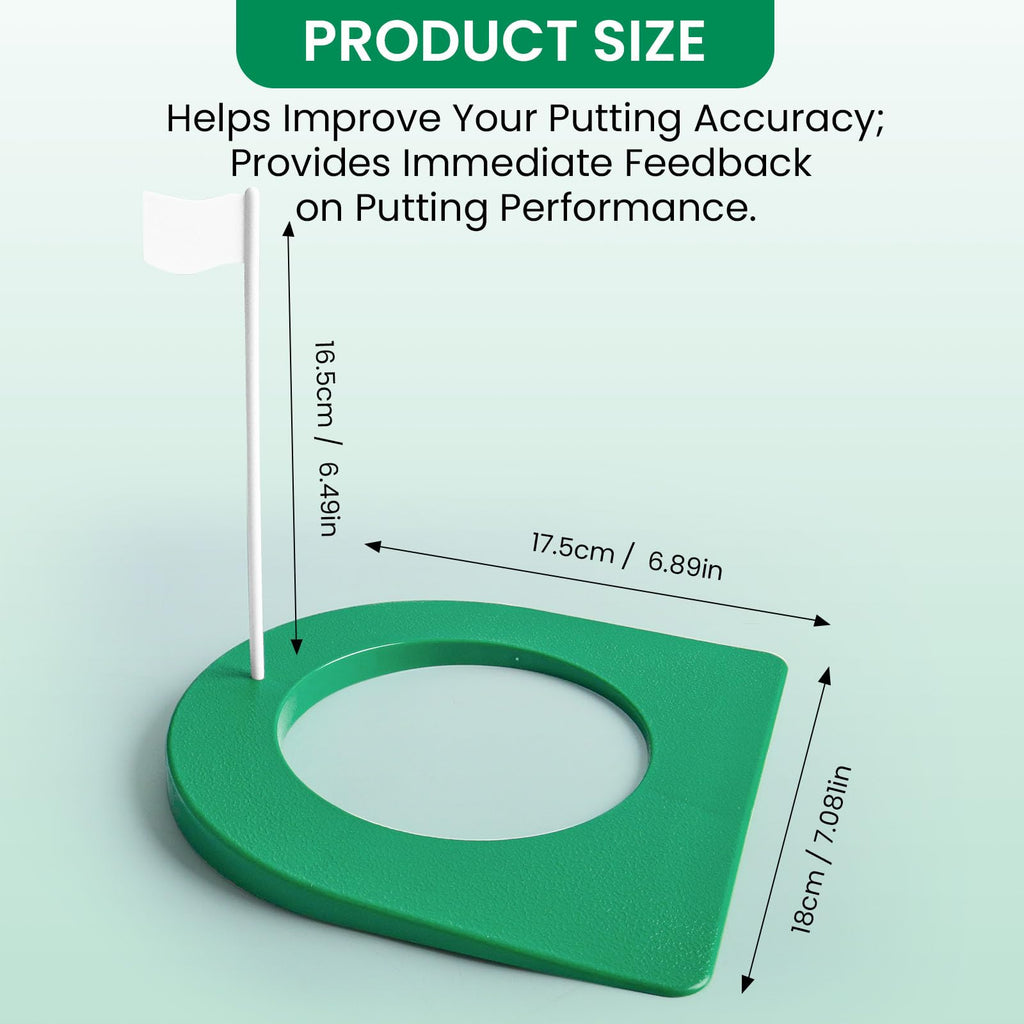 Golf Putting Cup And Flag Putt Training Hole All-Direction Surface Regulation Practice Cups For Men Women Kids Indoor Outdoor Ho