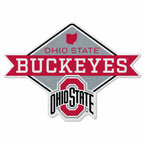 Rico Industries Ncaa Ohio State Buckeyes Diamond Shape Cut Pennant - Home And Living Room D  Cor - Soft Felt Ez To Hang
