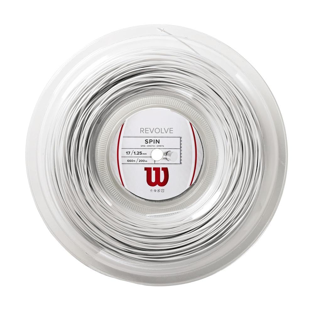 Wilson Revolve 17 Tennis String - 200M Reel, White