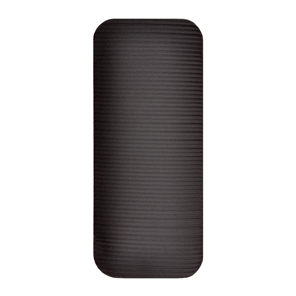 Balancefrom All Purpose 1/2-Inch Extra Thick High Density Anti-Tear Exercise Yoga Mat And Knee Pad With Carrying Strap, Black