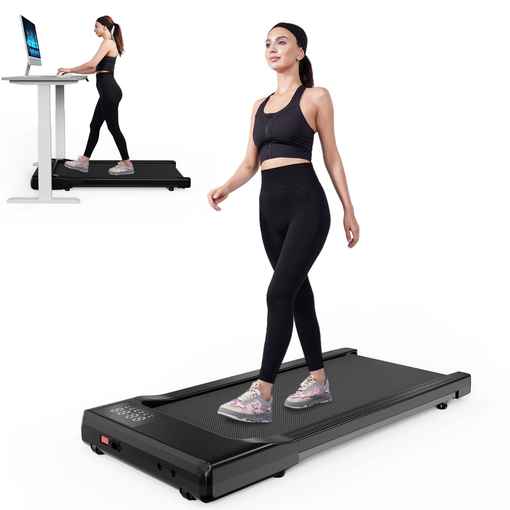 Superun Walking Pad, Under Desk Treadmill, 3 In 1 Portable Treadmill With Remote Control Led Display, 2.2 Hp Quiet Walking Joggi