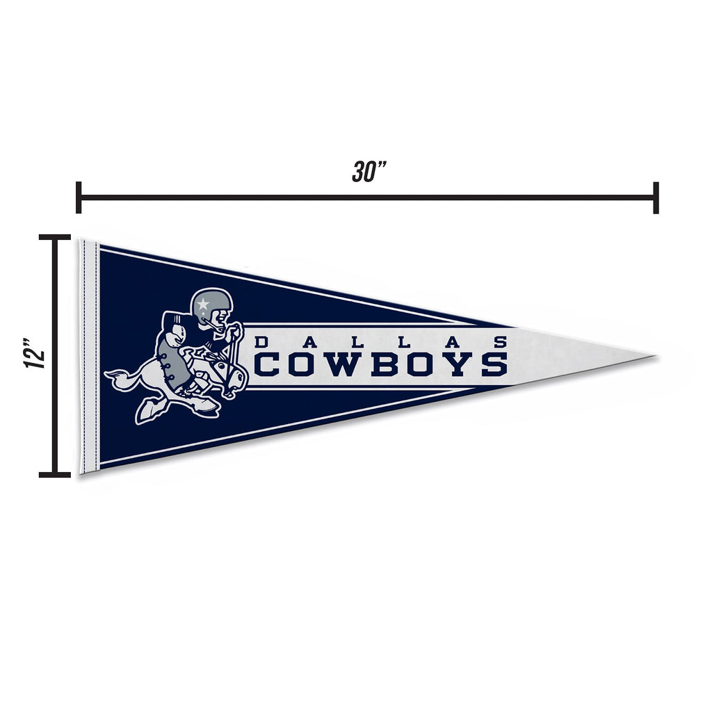 Rico Industries Nfl Football Dallas Cowboys Retro 12'' X 30'' Felt Wall D  Cor Pennant - Great For Home/Bed Room/Man Cave D  Cor
