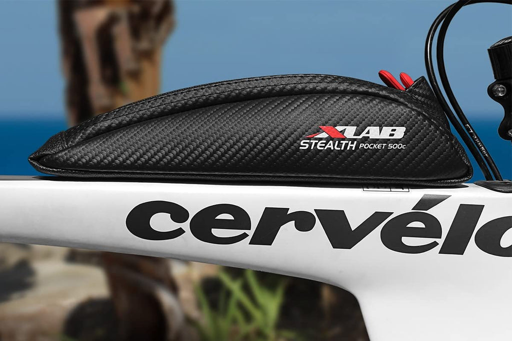 Xlab Stealth Pocket 500 C - Bolt Mounted Aerodynamic Top Tube Bag For Triathlon And Gravel Bikes