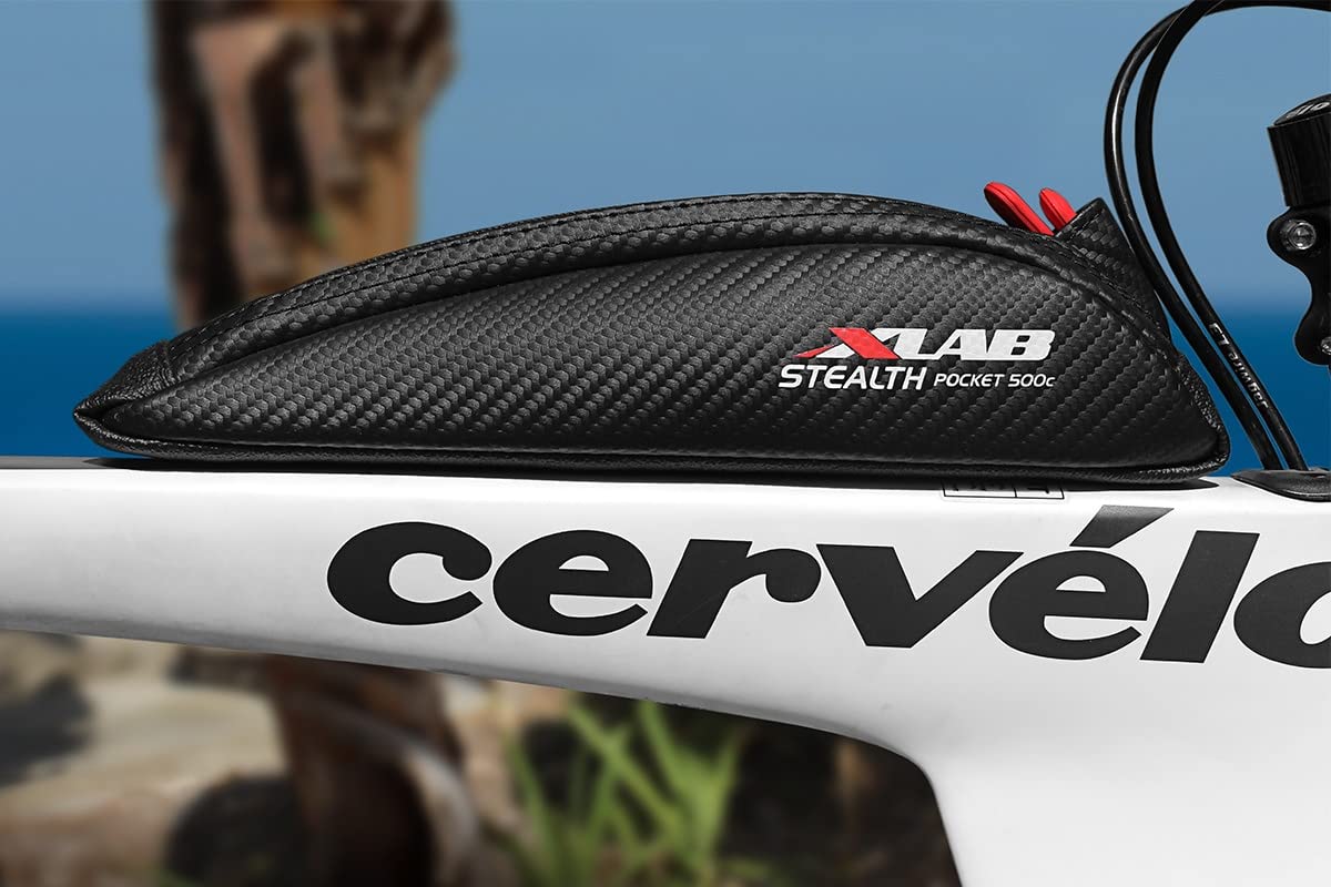 Xlab Stealth Pocket 500 C - Bolt Mounted Aerodynamic Top Tube Bag For Triathlon And Gravel Bikes