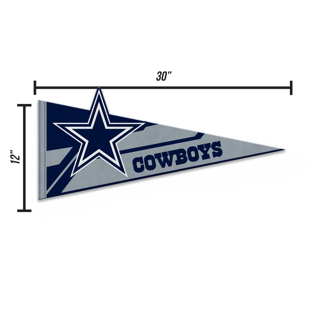 Rico Industries Nfl Football Dallas Cowboys Soft Felt Pennant - Ez To Hang - Home D  Cor (Game Room, Man Cave, Bed Room)