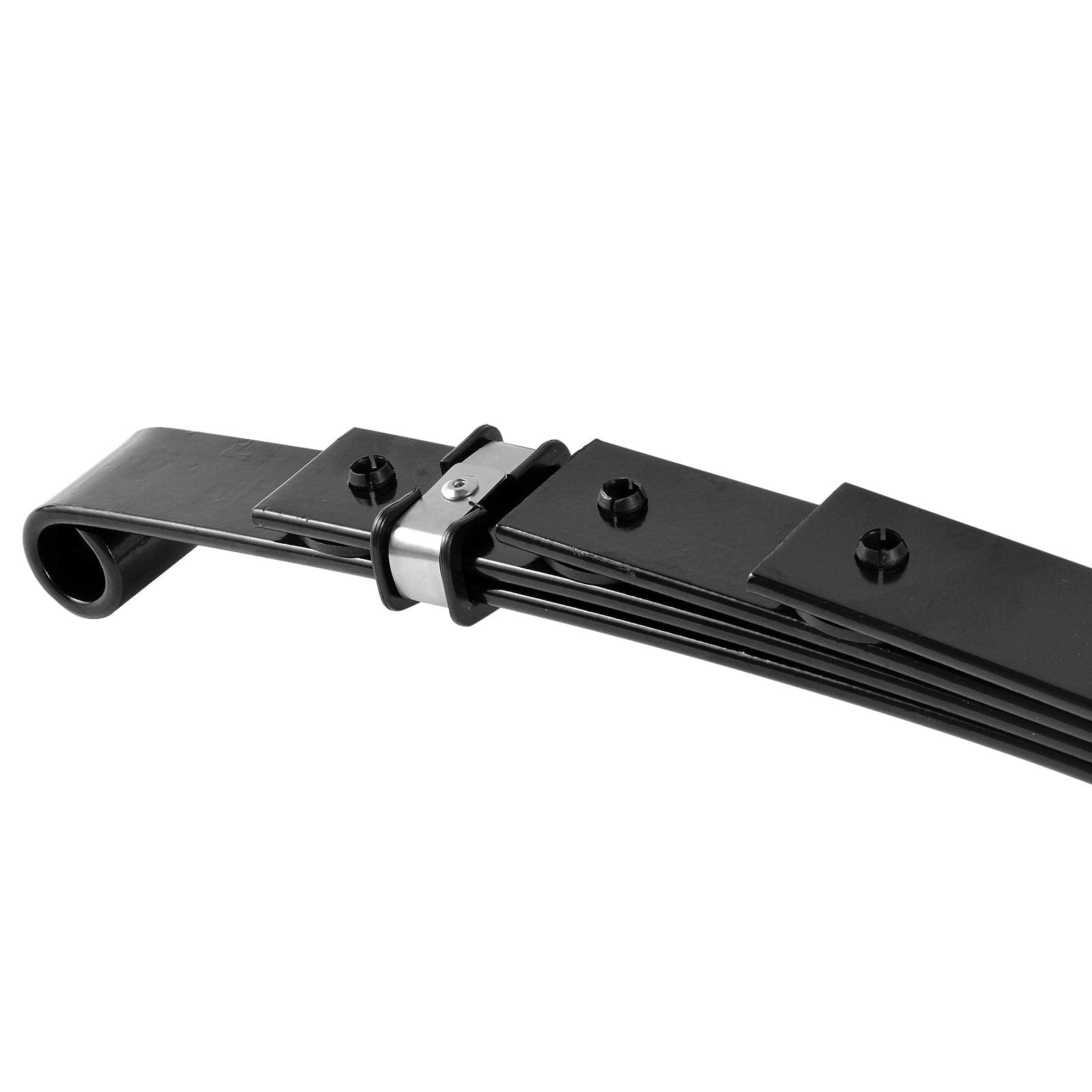 Roykaw Ezgo Txt Rear Heavy Duty Leaf Spring W/Bushings & Sleeves Kit For 1994-Up Golf Cart - 4 Leaf