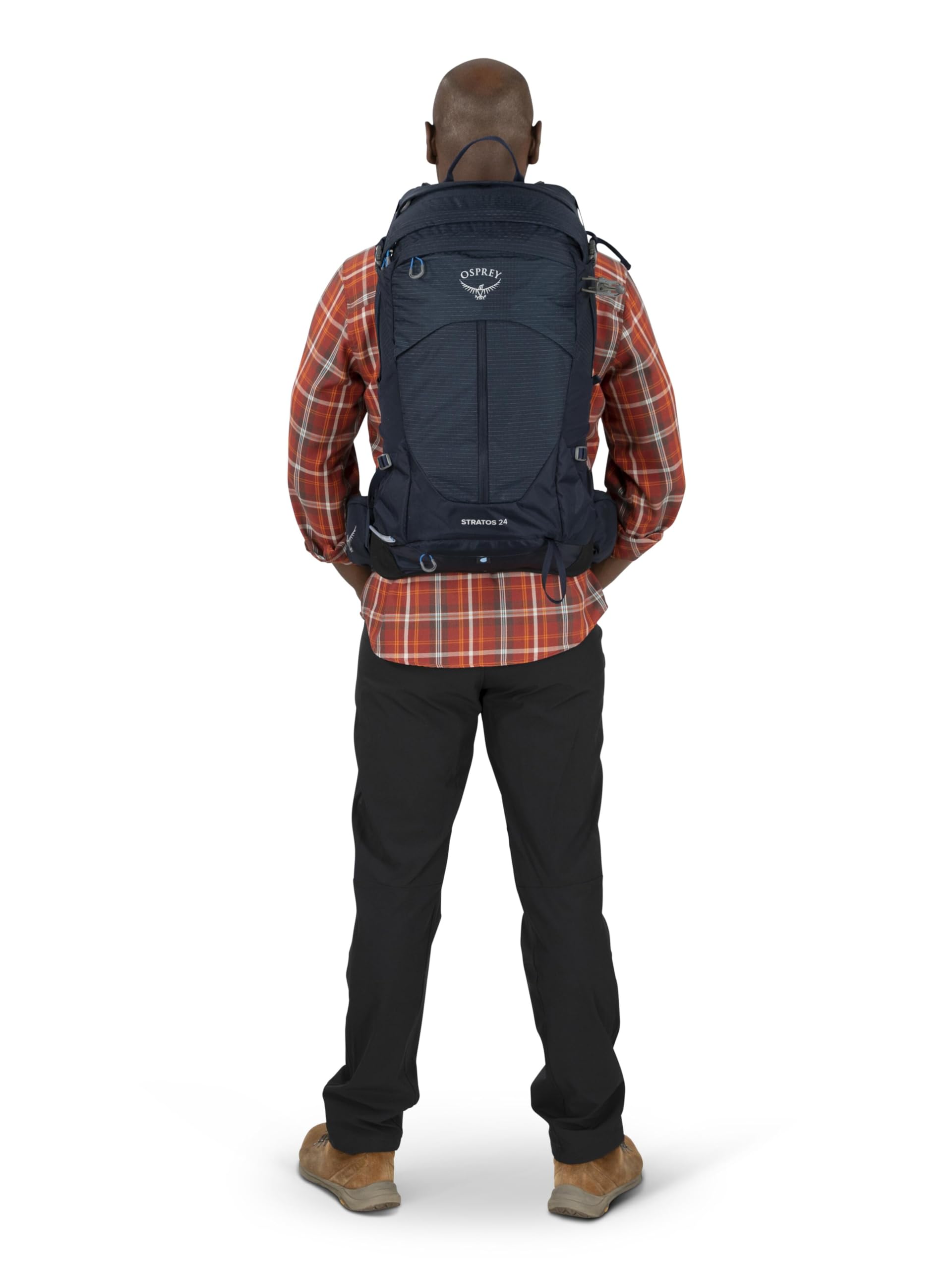 Osprey Stratos 34L Mens Hiking Backpack, Tunnel Vision Grey, One Size