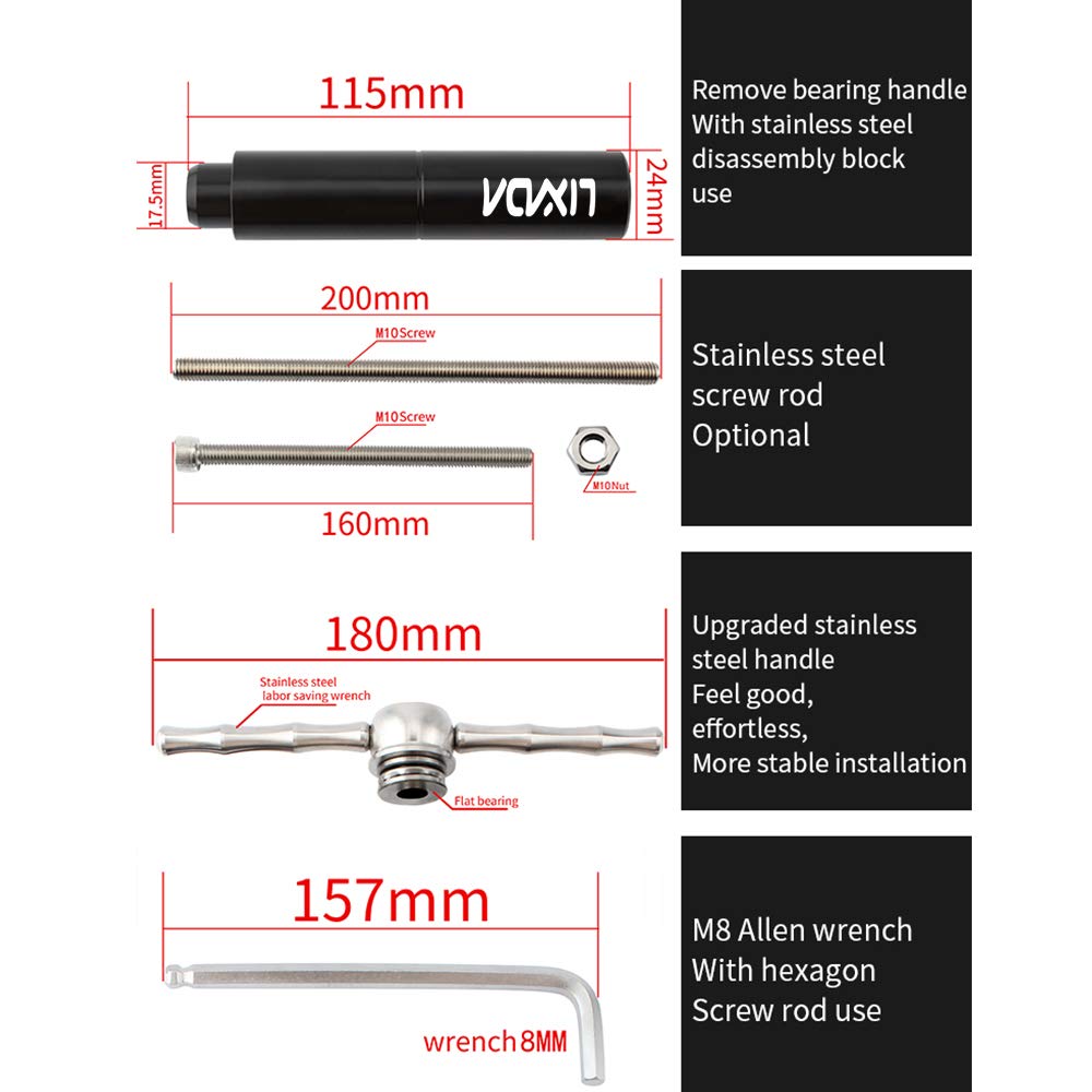 Lixada Bicycle Bottom Bracket Install And Removal Tool Kit Bike Bottom Bracket Remover For Bb86/Bb30/Bb91/Bb92/Pf30