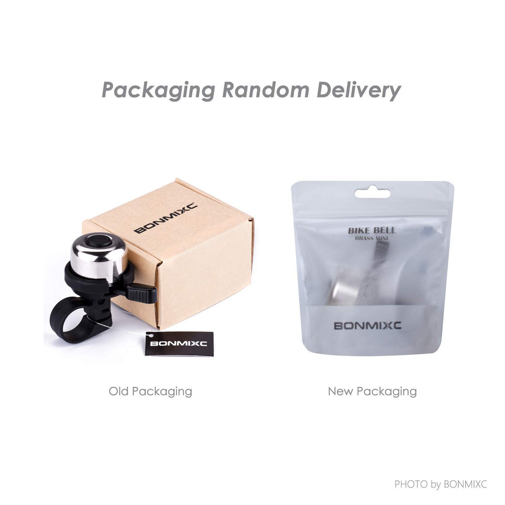 Bonmixc Bike Bell Brass Mini, Clearer Louder Longer Sustained Purer Tone
