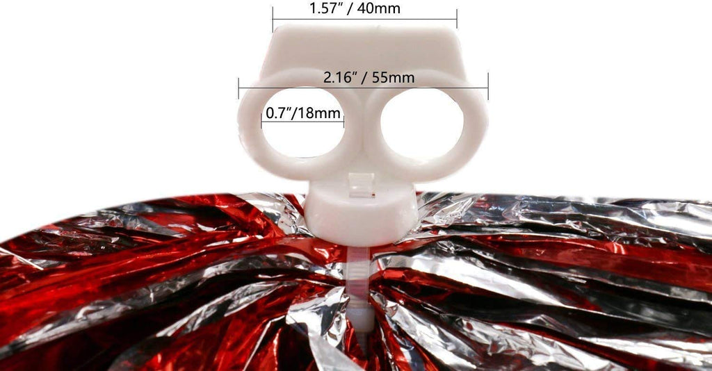 Hlonon 4 Pack Cheerleader Pom Poms Sports Dance Cheer Plastic Pom Poms Cheerleading For Sports Team Spirit Cheering (Blue)