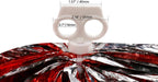 Hlonon 4 Pack Cheerleader Pom Poms Sports Dance Cheer Plastic Pom Poms Cheerleading For Sports Team Spirit Cheering (Silver,50G)