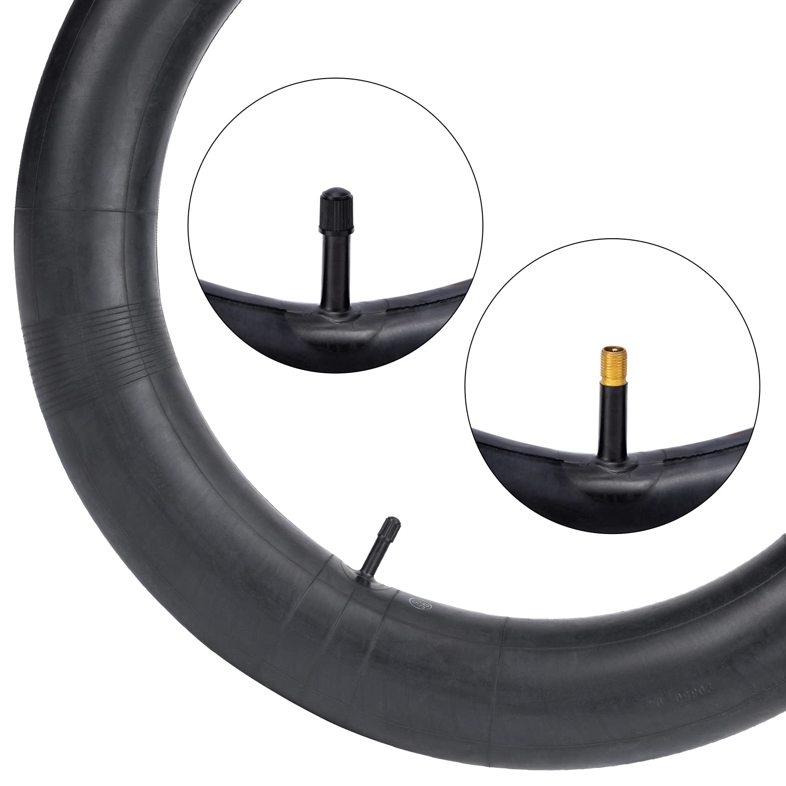 2-Pcs 20'' X 4.0/4.50'' Self Sealing Fat Tire Tubes Av Schrader Vavle Super Automatic Repair, Self-Sealing, Puncture Resistant C