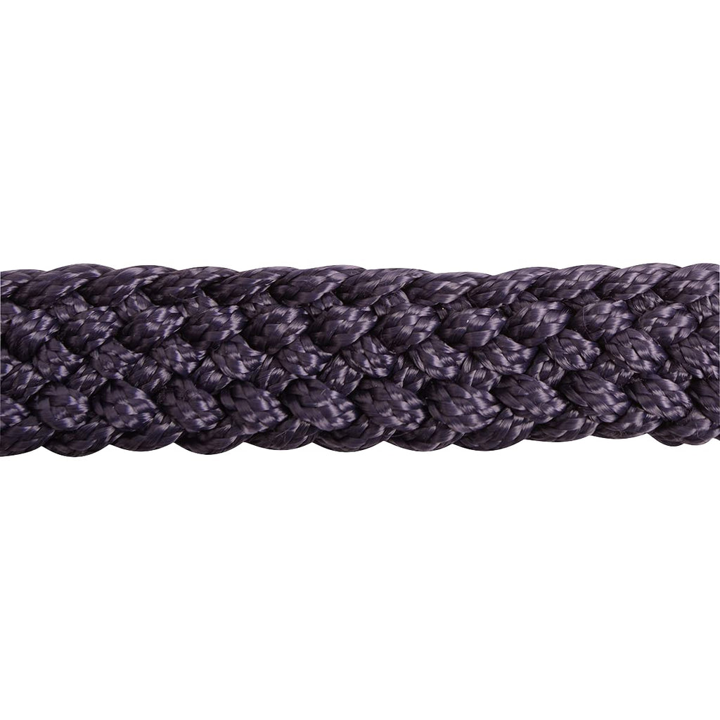 Cashel Flat Braid Halter And Leadrope, Navy