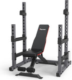 Pasyou Squat Rack For Home Gym With Max Load 1800 Lbs For Bumpers And 600 Lbs For J Hooks (Model:Sr30)
