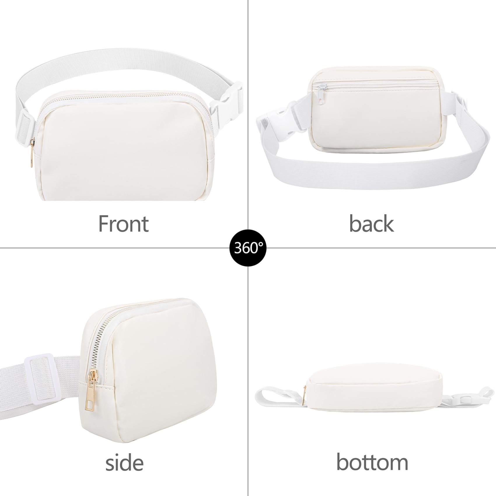 Vorolo Lether Fanny Pack Crossbody Bag For Women And Men Belt Bag Ideal Gift For Women Bum Bag With Adjustable Strap For Sport