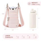 Telena Water Bottle Holder With Strap Crossbody Bags For Women For Walking, Hiking, Cycling Pink