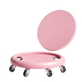 Silent Wheels 6Wheel Ab Roller Plate AntiSlip Surface Gliding Disc Instructor 360 Rotation Abdominal Training Disc Full Workou