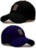 Ediko Cap Combo Pack Of 2 Cotton Cap For MenS And WomenS (Black & Blue)