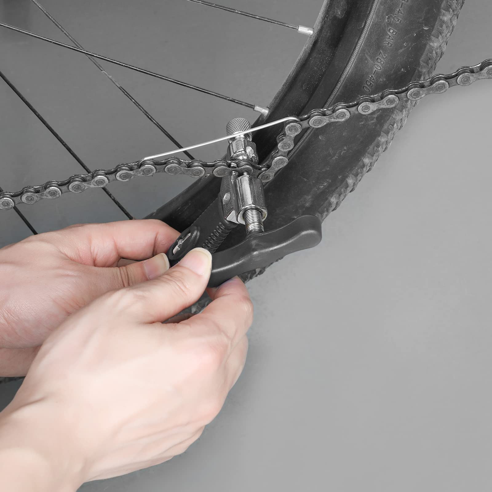 Oumers Bike Link Plier+Chain Breaker Splitter+6 Pairs Bicycle Missing Link, Chain Plier Quick Link Opener Remover Plier For 6/7/
