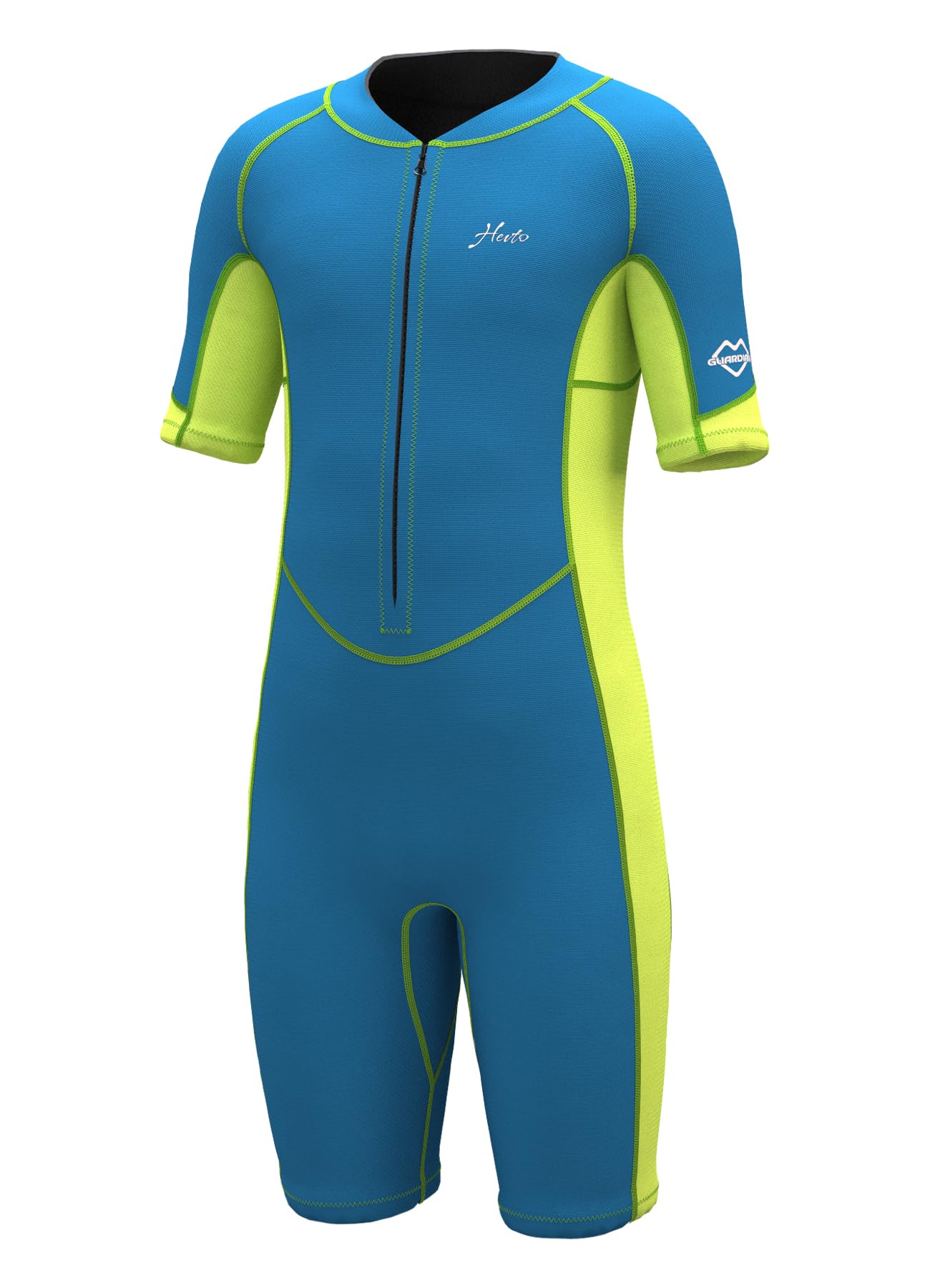 Hevto Kids Wetsuit Shorty Boys Girls Toddler Youth Size 14 Year 2Mm Neoprene Wet Suit Front Zip Thermal Swimming In Cold Water (