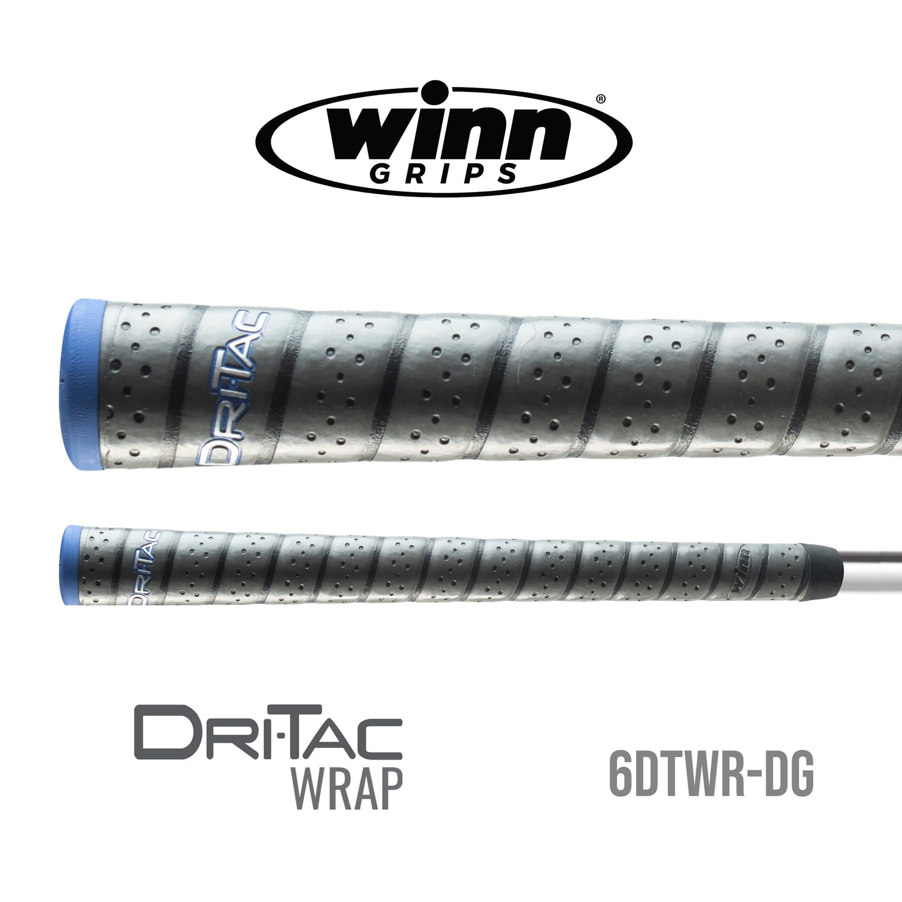 Winn Dri-Tac Wrap Midsize (+1/16 Inch) 13 Piece Golf Grip Bundle (