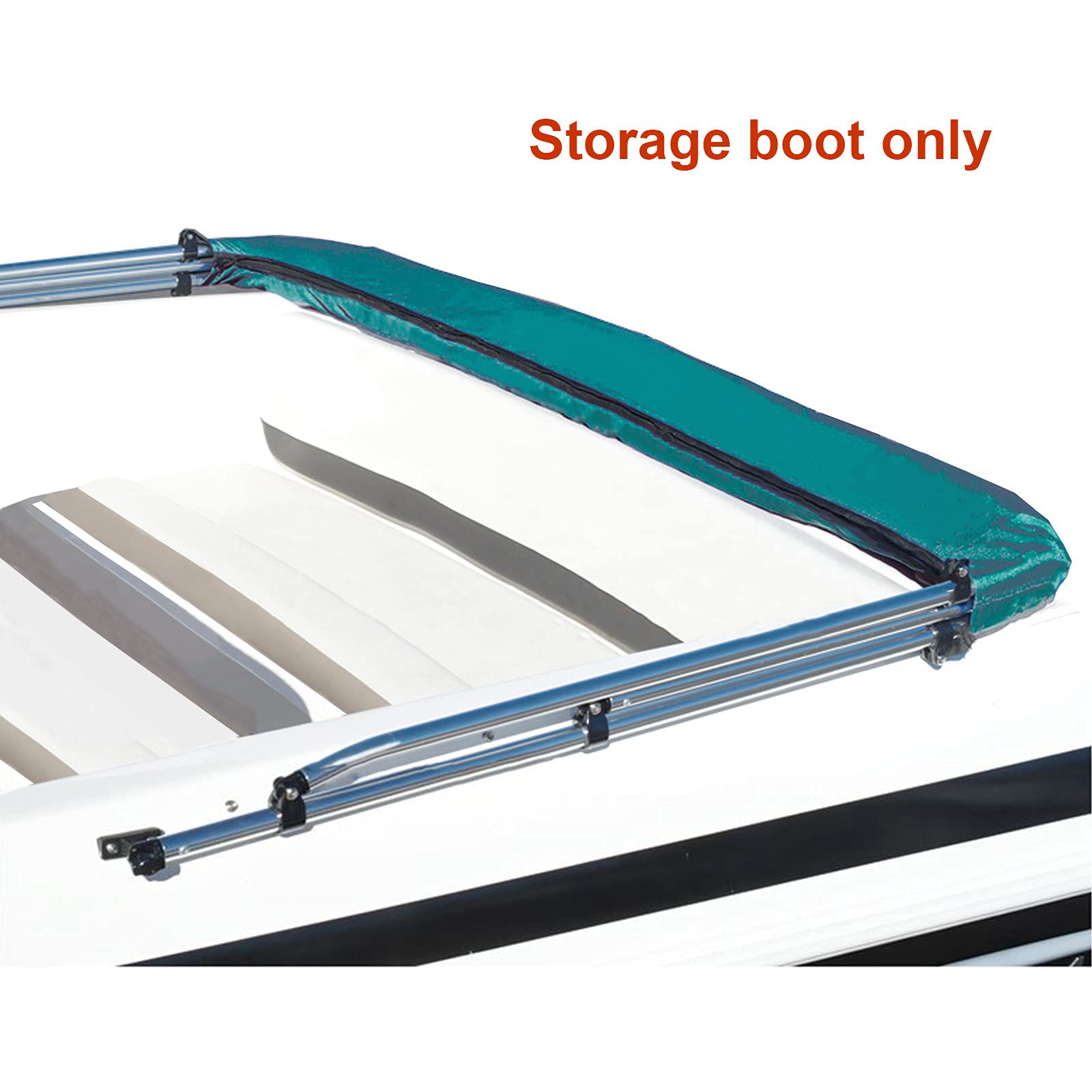 Savvycraft Bimini Top Storage Boot 97''-103'' Width Teal Color, Waterproof Uv Protection Bimini Top Replacement Boot, Fit Round