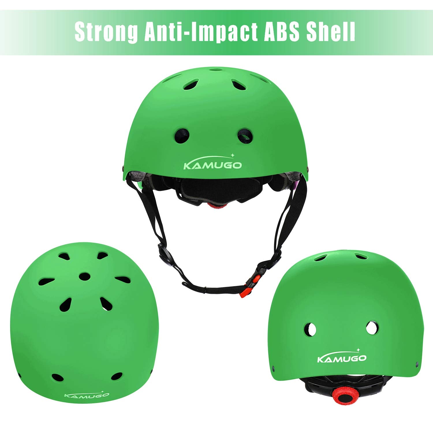 Kamugo Kids Bike Helmet,Toddler Helmet Adjustable Bicycle Helmet Girls Or Boys Ages 2-3-4-5-6-8 Years Old,Multi-Sports For Cycli