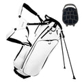 Lightweight Golf Stand Bags with 14 Way Full-Length Dividers, 7 Zippered Pockets and Rain Cover, with Handles and Dual Strap(01W
