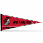 Rico Industries Nba Basketball Portland Trail Blazers Personalized - Custom 12'' X 30'' Soft Felt Pennant - Ez To Hang