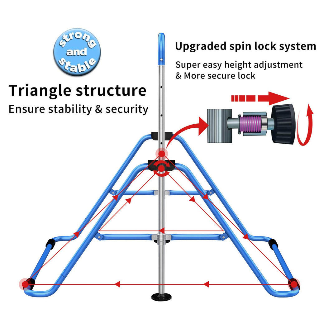Tepemccu Expandable Gymnastics Bars,Adjustable Height Gymnastic Horizontal Bars,Junior Training Bar Children Folding Training Mo