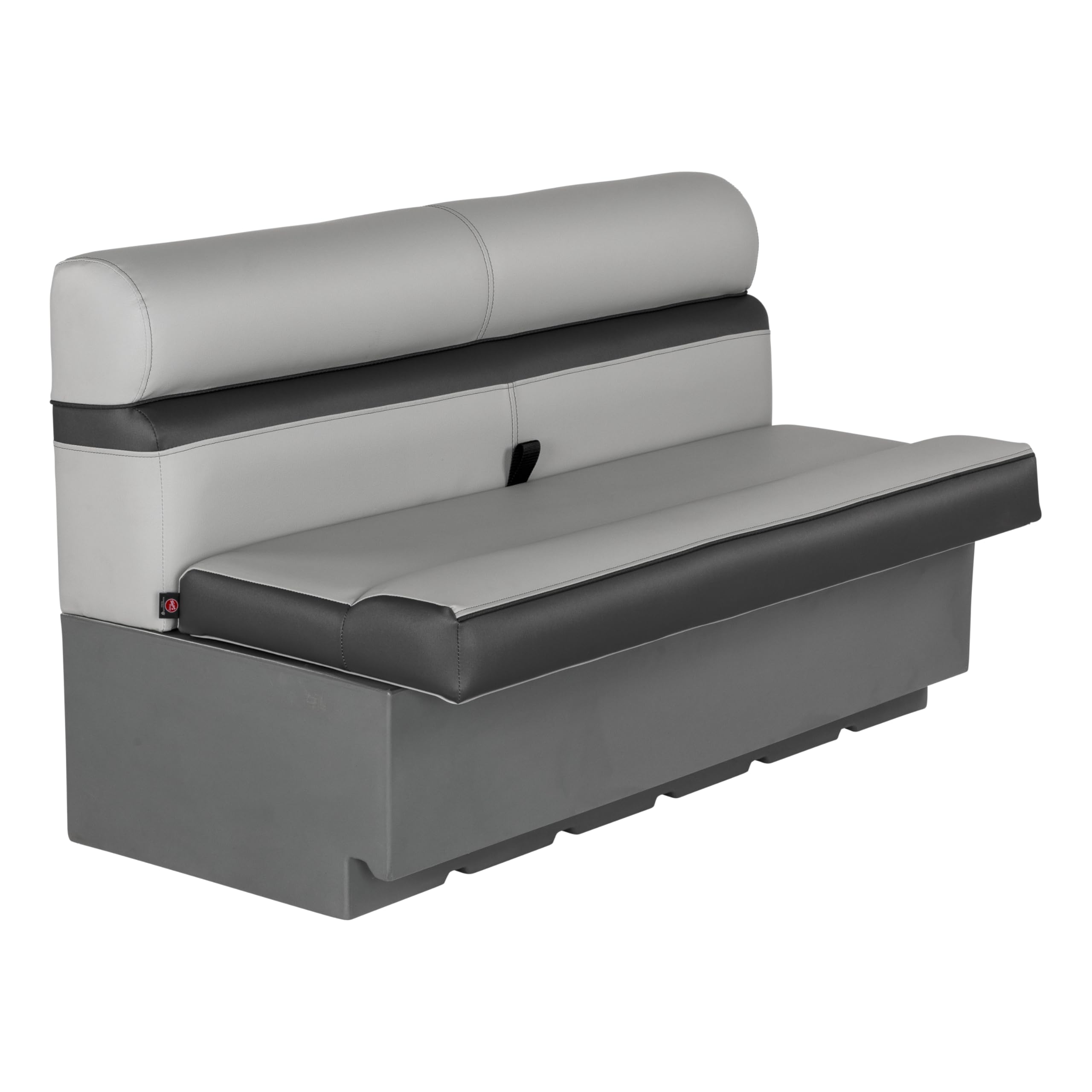 Lippert Rockport Series 50 Straight Pontoon Bench Seat, Measures 50 L x 26 W x 30 H, Marine-Grade Vinyl, High-Density Foam, Easy
