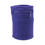 Suddora Zipper Wrist Pouch - Sweatband/Wristband Wallet For Keys, Id, Cards, Cash (Purple)