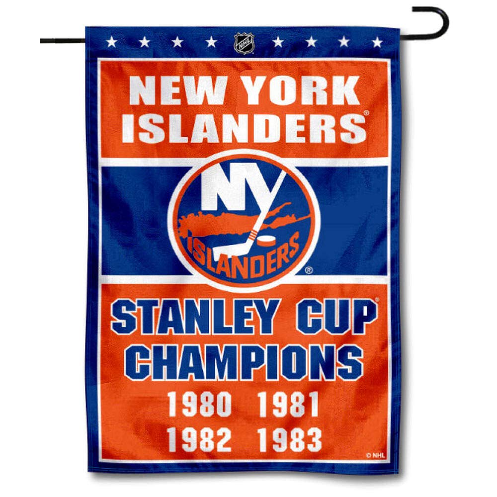 New York Islanders 4 Time Stanley Cup Champions Double Sided Garden Flag