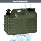 Redswing 4 Gallon/15L Thickened Water Jug, Camping Water Container, Truly No Leakage Water Storage With Spigot, Large Military W
