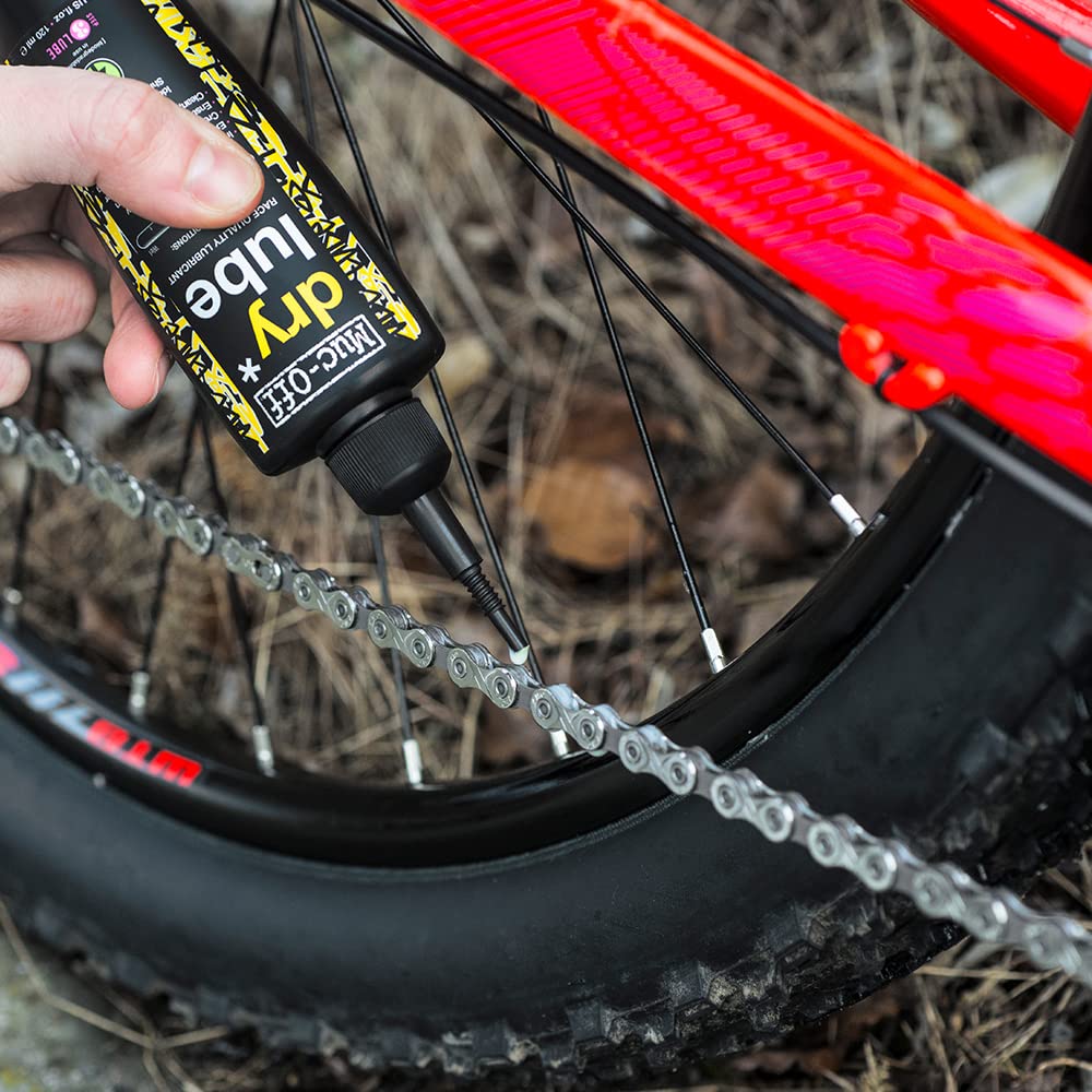 Muc-Off Dry Chain Lube, 120 Milliliters - Biodegradable Bike Chain Lubricant Suitable For All Types Of Bike - Formulated For Dry