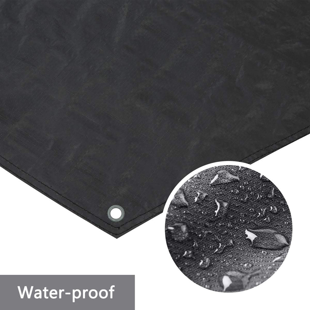 Alvantor Heavy Duty Tarp Waterproof 10X10 Tarpaulin Ground Trailer With Rust Grommet Weather Resistant Cover Outdoor Camping 10